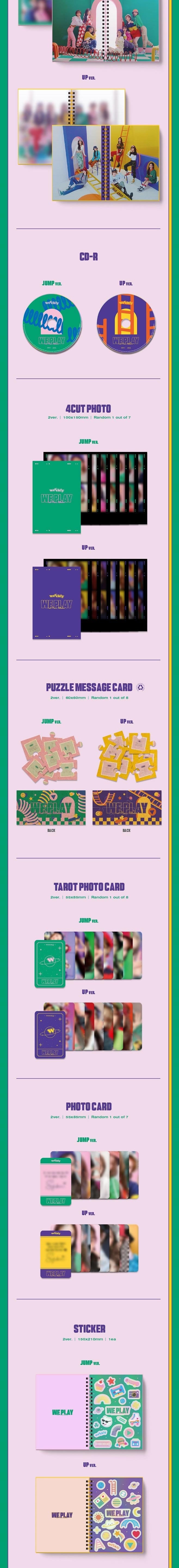 Korea Pop Store WEEEKLY - WE PLAY (3RD MINI ALBUM) Kawaii Gifts 8804775158223
