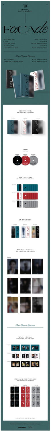 Korea Pop Store WONHO - FACADE (3RD MINI ALBUM) Kawaii Gifts 8804775251740