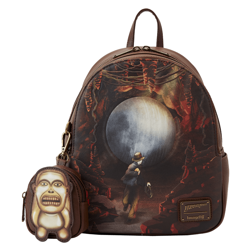 Loungefly LF Indiana Jones Raiders of the Lost Ark Mini Backpack With Idol Coin Purse Kawaii Gifts 671803418424