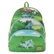 Loungefly LF Pokémon Bulbasaur Evolutions Triple Pocket Backpack Kawaii Gifts 671803391406