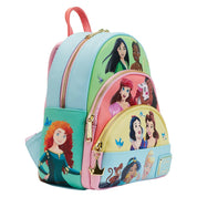 Loungefly Loungefly Disney Princess Triple Pocket Mini Backpack Kawaii Gifts 671803447059