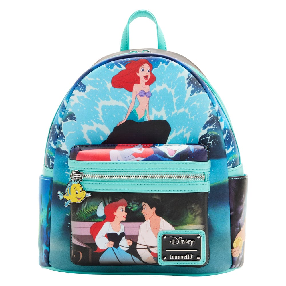 disney ariel mini backpack Loungefly Disney The Little Mermaid Princess Scenes Mini Backpack – Kawaii Gifts