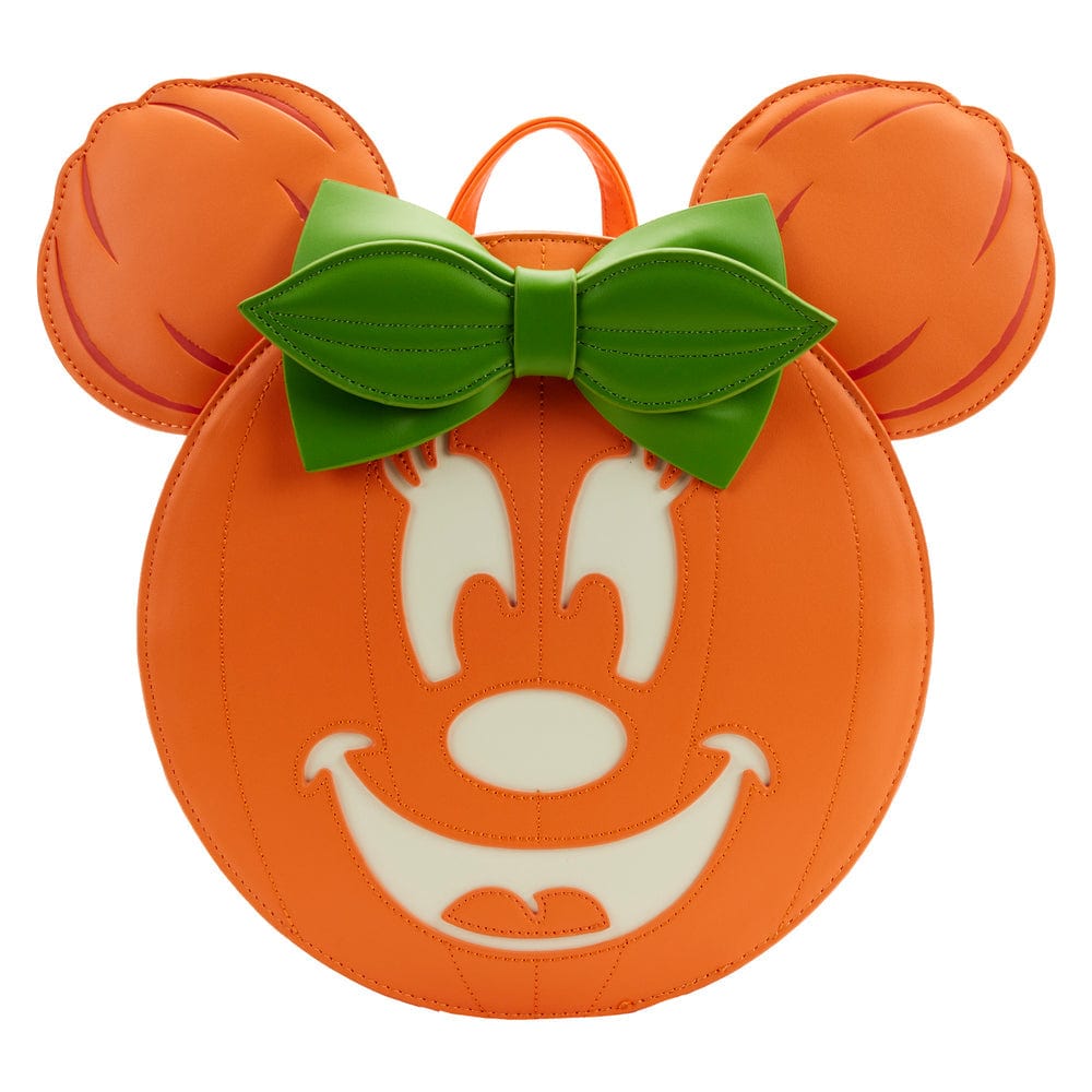 Loungefly Loungefly Minnie Mouse Glow in the Dark Pumpkin Mini Backpack Kawaii Gifts 671803426115