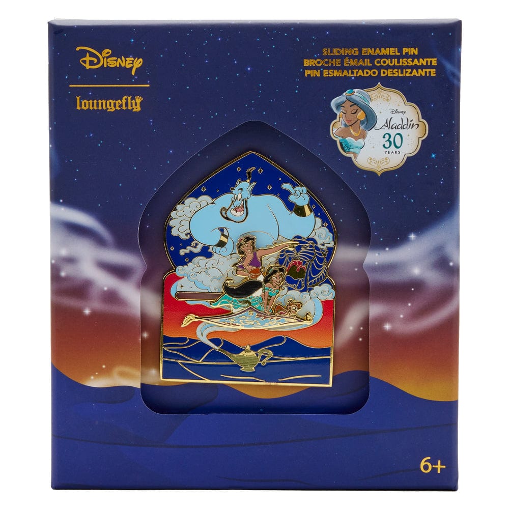 Loungefly Loungefly Disney Aladdin 30th Anniversary 3" Collector Box Pin Kawaii Gifts 671803424654