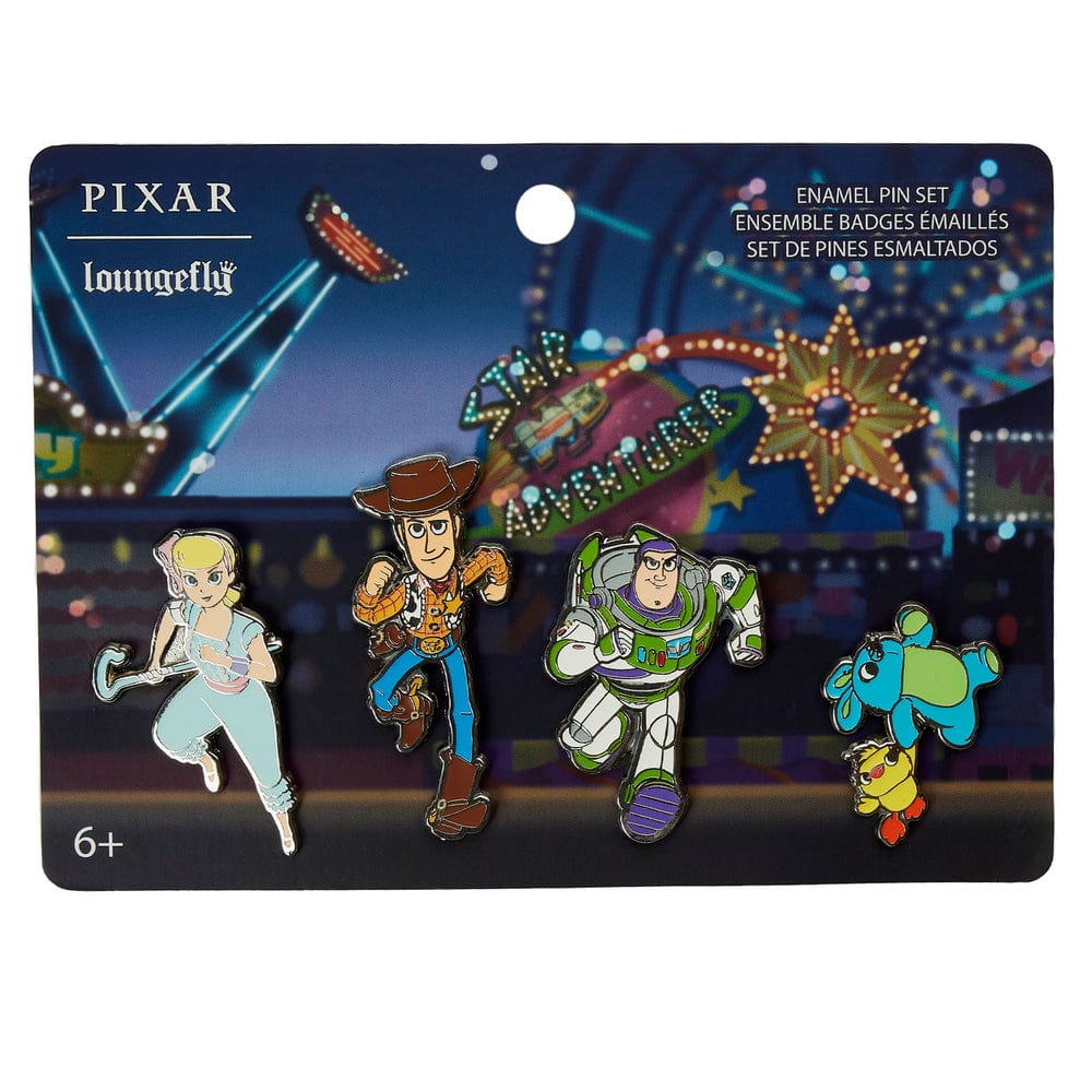 Loungefly Loungefly Pixar Toy Story Ferris Wheel Movie Moment 4pc Pin Set Kawaii Gifts 671803415454