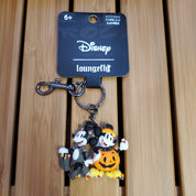Loungefly Loungefly Disney Mickey and Minnie Halloween 3D Molded Keychain Kawaii Gifts 671803438316
