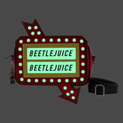Loungefly Loungefly BeetleJuice Glow in the Dark Graveyard Sign Cross Bodybag Kawaii Gifts 671803437623