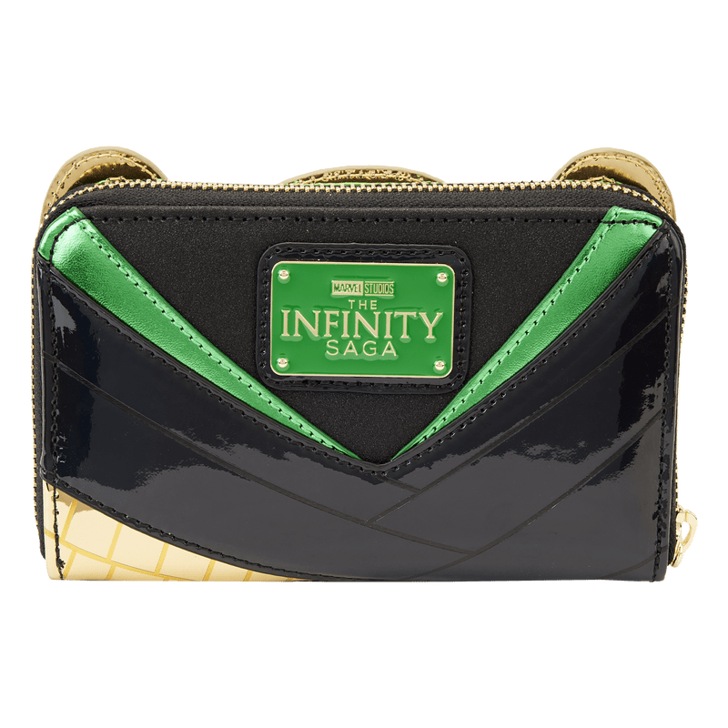 Loungefly LF Marvel Shine Loki Metallic Cosplay Zip Around Wallet Kawaii Gifts 671803393295