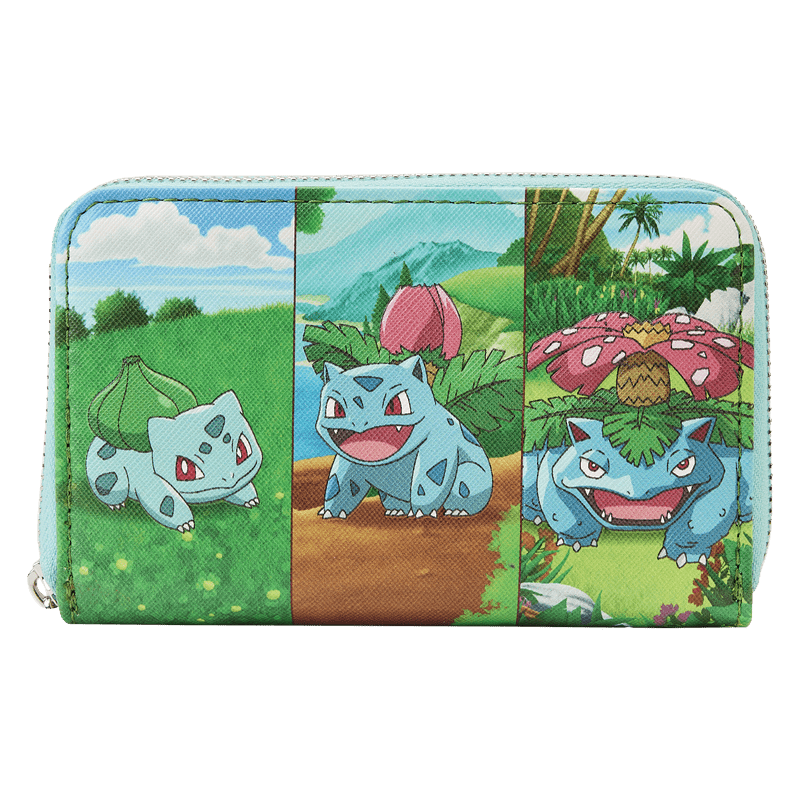 Loungefly LF Pokémon Bulbasaur Evolution Zip Around Wallet Kawaii Gifts