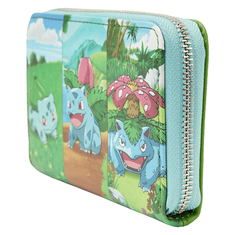 Loungefly LF Pokémon Bulbasaur Evolution Zip Around Wallet Kawaii Gifts 671803391413