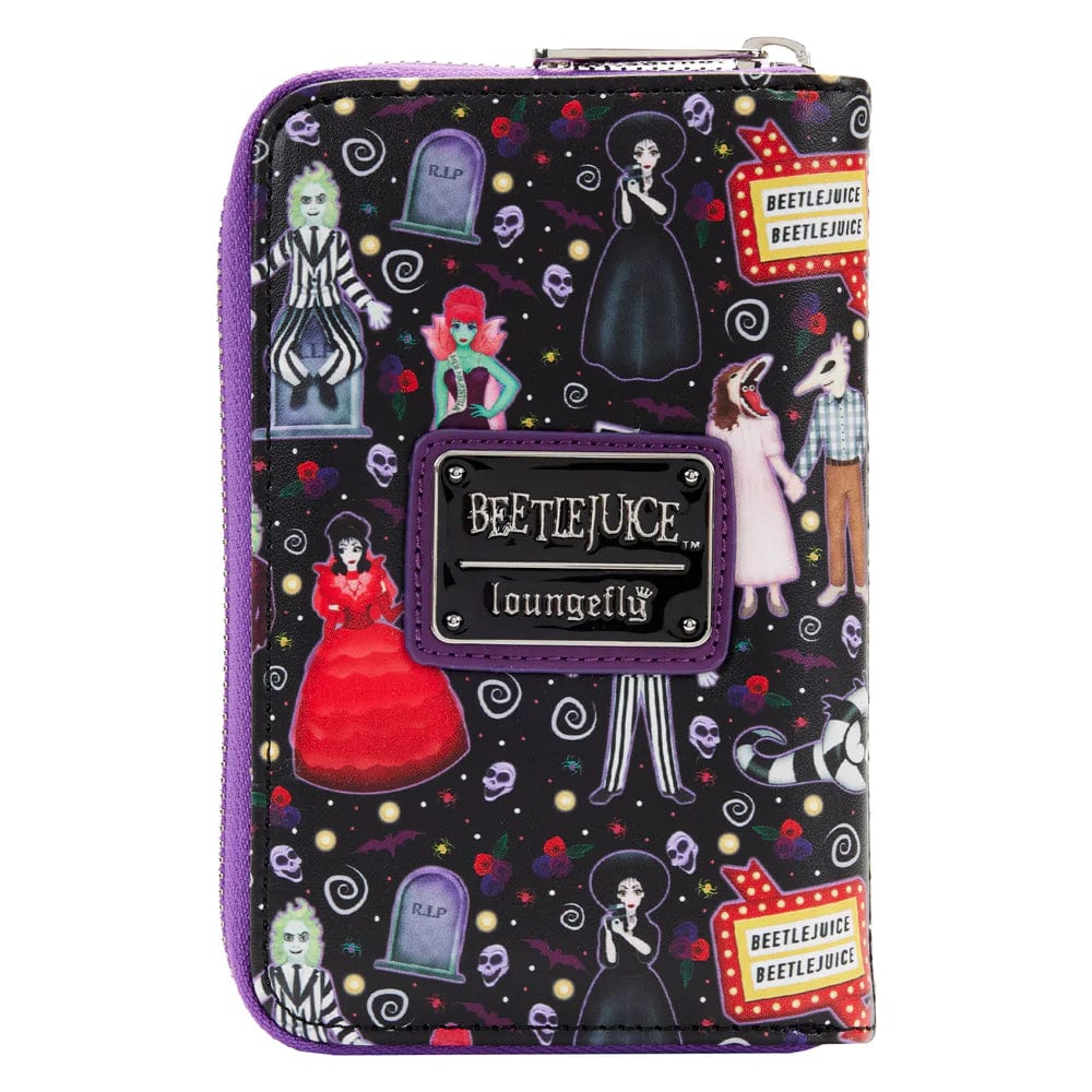 Loungefly Loungefly Beetlejuice Icons Zip Around Wallet Kawaii Gifts 71803437609