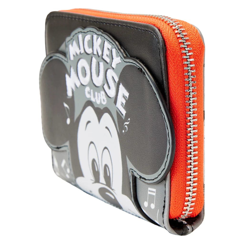 Loungefly Loungefly Disney 100th Mickey Mouse Club Zip Around Wallet Kawaii Gifts 671803451384