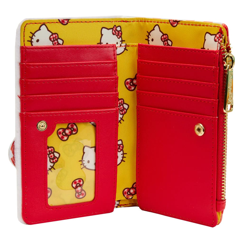 Loungefly Loungefly Sanrio Hello Kitty Gingham Cosplay Flap Wallet Kawaii Gifts 671803447318
