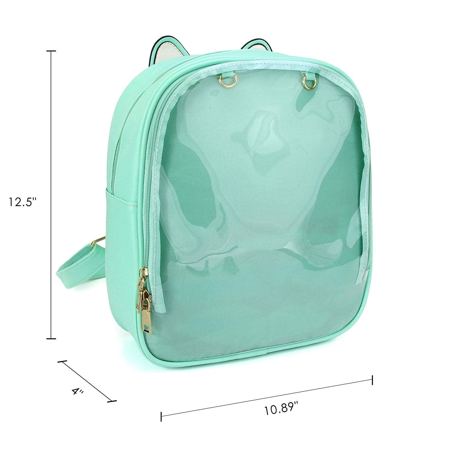 Macaron Cat Ear Ita Bag Backpack with Clear Window Kawaii Gifts 74560454
