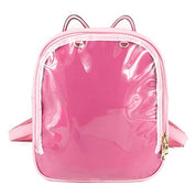 Macaron Cat Ear Ita Bag Backpack with Clear Window Kawaii Gifts 74560454