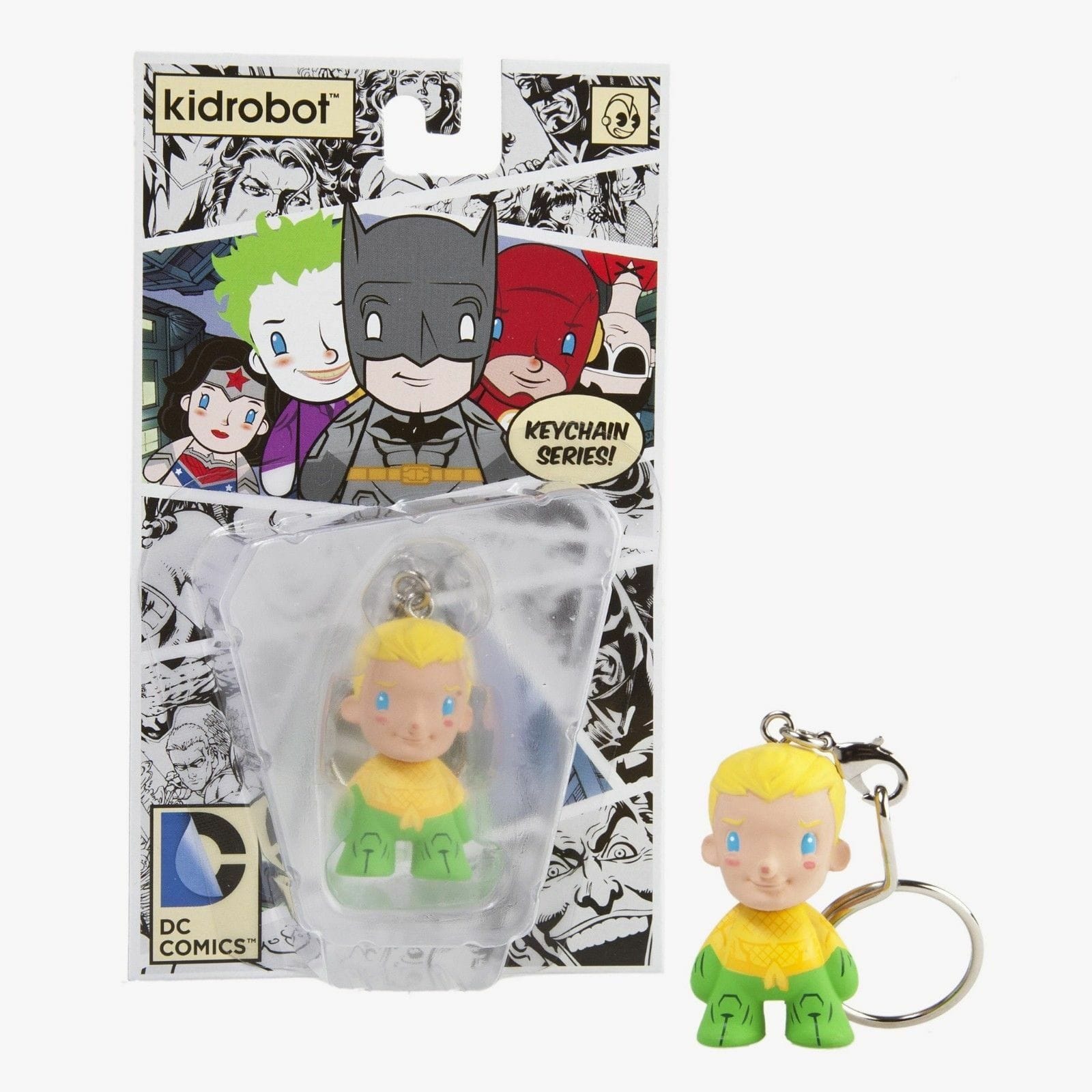 NECA Kidrobot x DC Universe Aquaman 1.5" Keychain Kawaii Gifts 883975139421