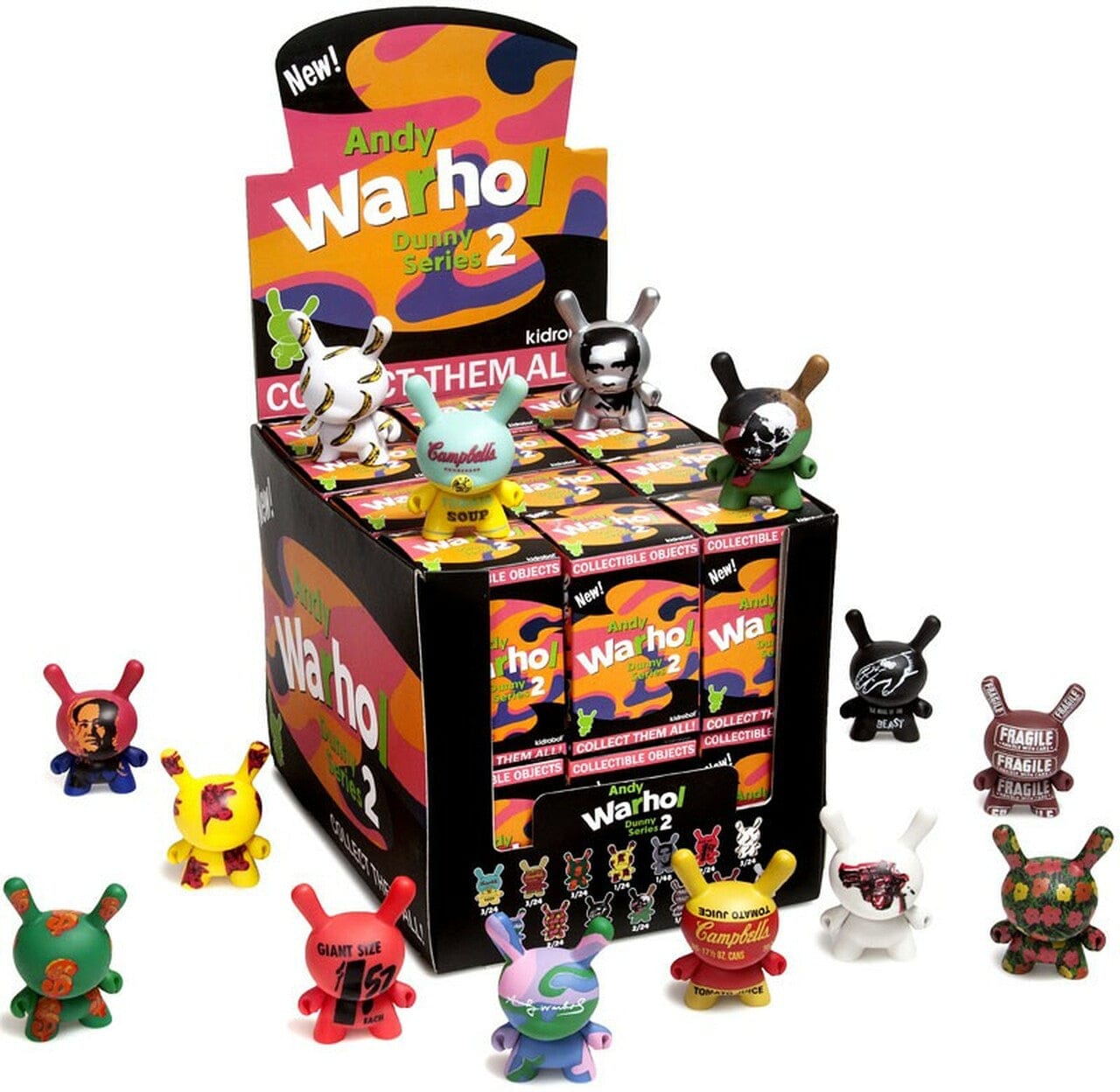 NECA Andy Warhol 3" Figure Surprise Box Series 2 Kawaii Gifts 883975146733