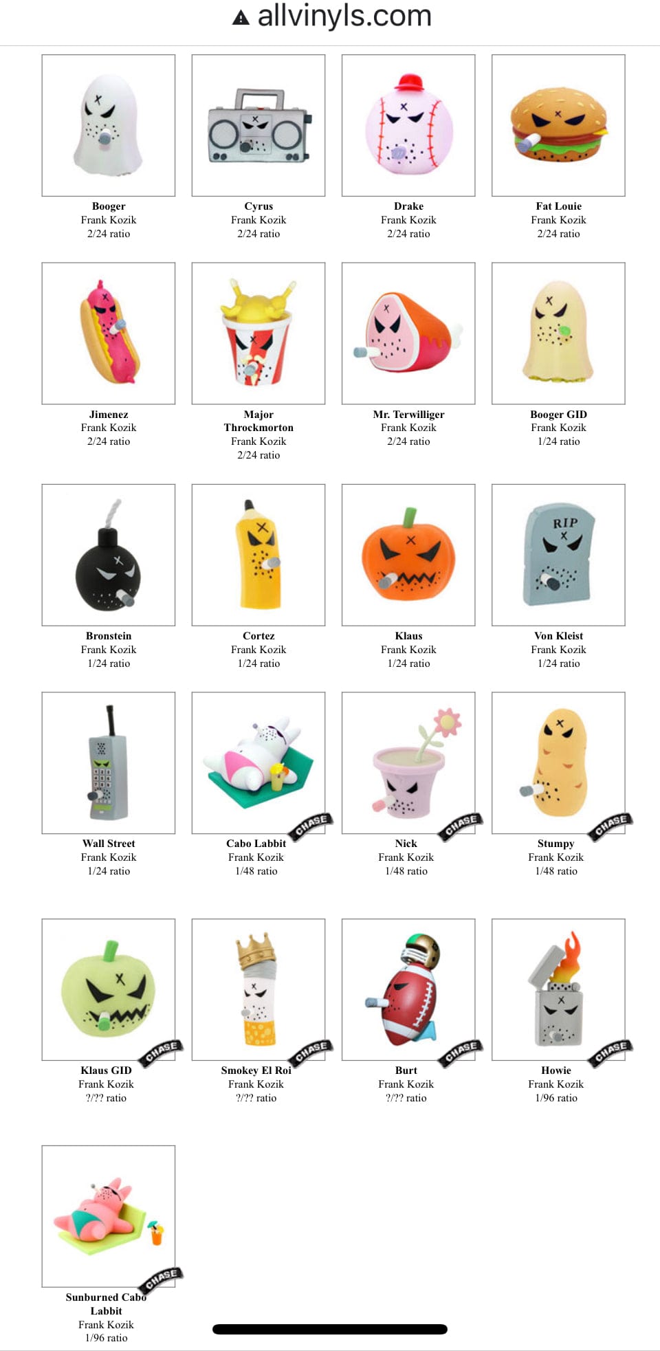 NECA Kidrobot Mongers Filter Kings Blind Box Kawaii Gifts 883975060428