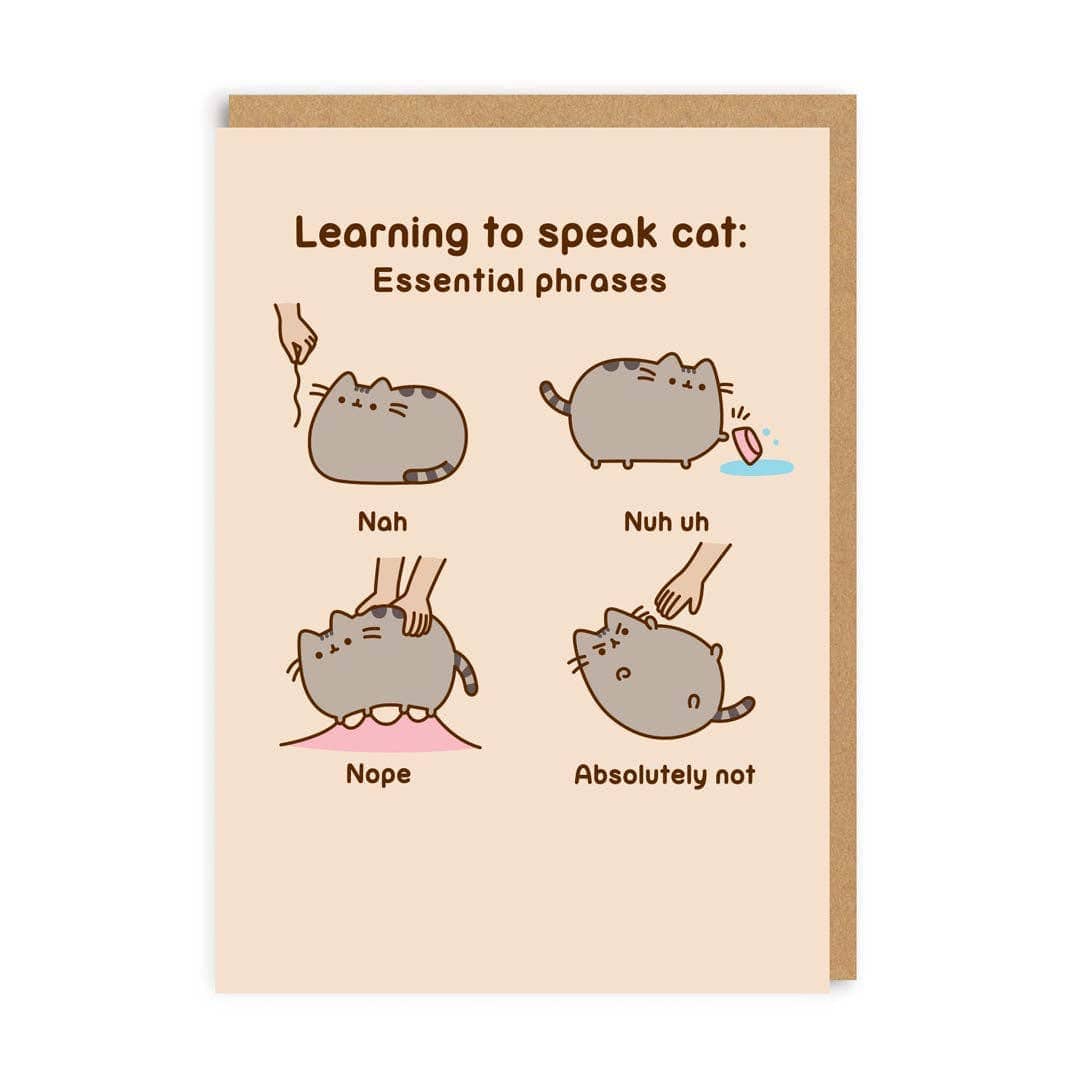 Ohh Deer Pusheen Learning To Speak Cat: Essential Phrases - CLC Kawaii Gifts 5056392406680