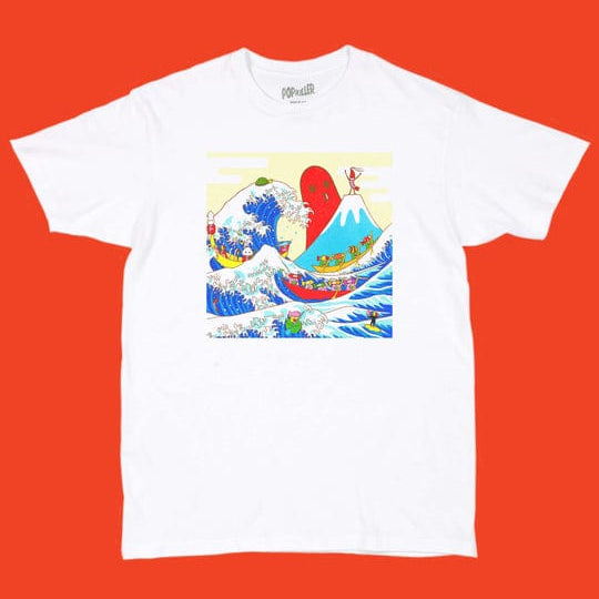 PopKiller Popkiller NAOSHI THE GREAT OCTOPUS WAVE CLASSIC T-SHIRT Kawaii Gifts