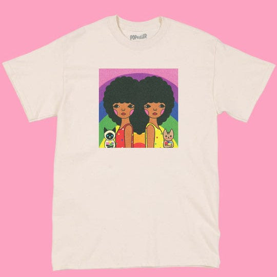 PopKiller Popkiller NAOSHI WE LOVE RAINBOW CLASSIC T-SHIRT Kawaii Gifts