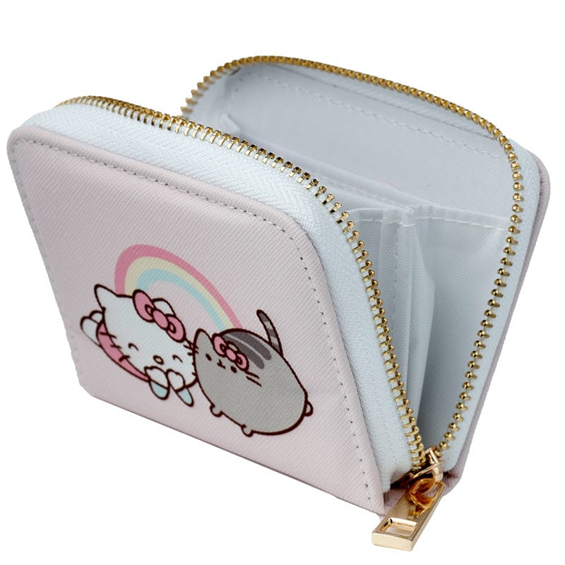 Puckator Ltd Hello Kitty X Pusheen Zip Around Small Wallet Purse Kawaii Gifts