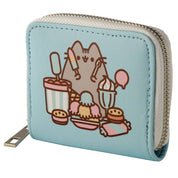 Puckator Ltd Pusheen Foodie Cat Zip Around Small Wallet Purse Blue Feast Kawaii Gifts 55447254