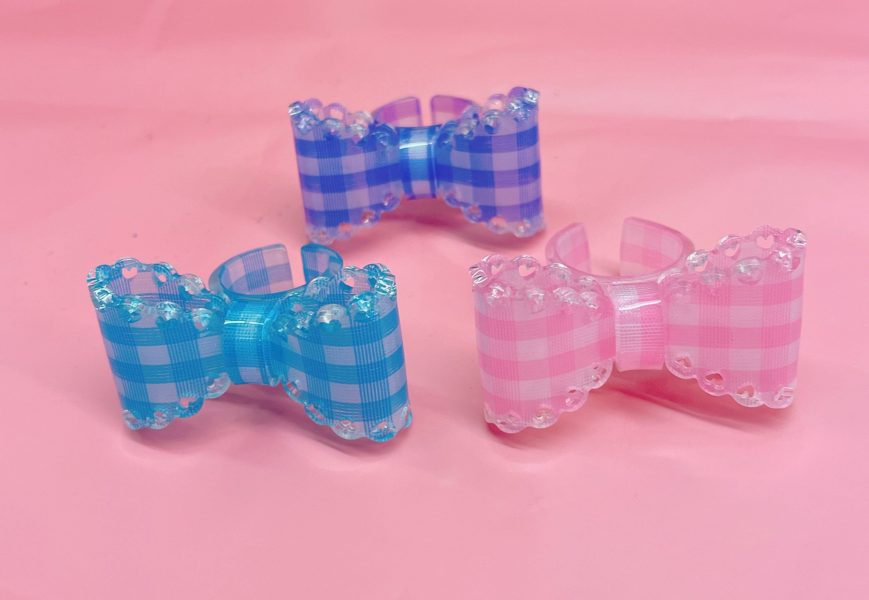 Taobao Gingham Ribbon Ring Kawaii Gifts