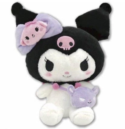 Weactive Kuromi Kawaii Bow and Satchel Plushies Large 8" Kawaii Gifts 840805146714