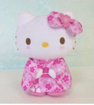 Weactive Sakura Kimono Hello Kitty STANDING PLUSHIES Medium 8" Kawaii Gifts 840805142402