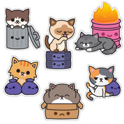 100% Soft Trash Kitties Stickers (4 to choose from) Trash Kitties Pack S. 1 Kawaii Gifts