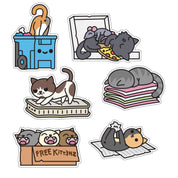 100% Soft Trash Kitties Stickers (4 to choose from) Trash Kitties Pack S. 3 Kawaii Gifts