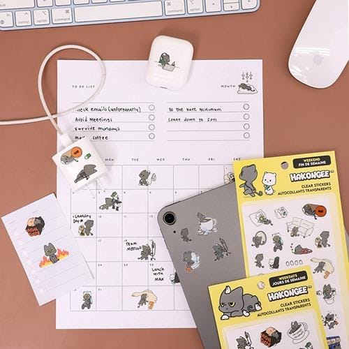 Hakongee Weekend Energy & Weekday Energy Sticker Sheets S2