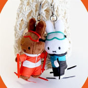 Miffy Fun Winter Sports 5" Plushie Mascots Bag Charms