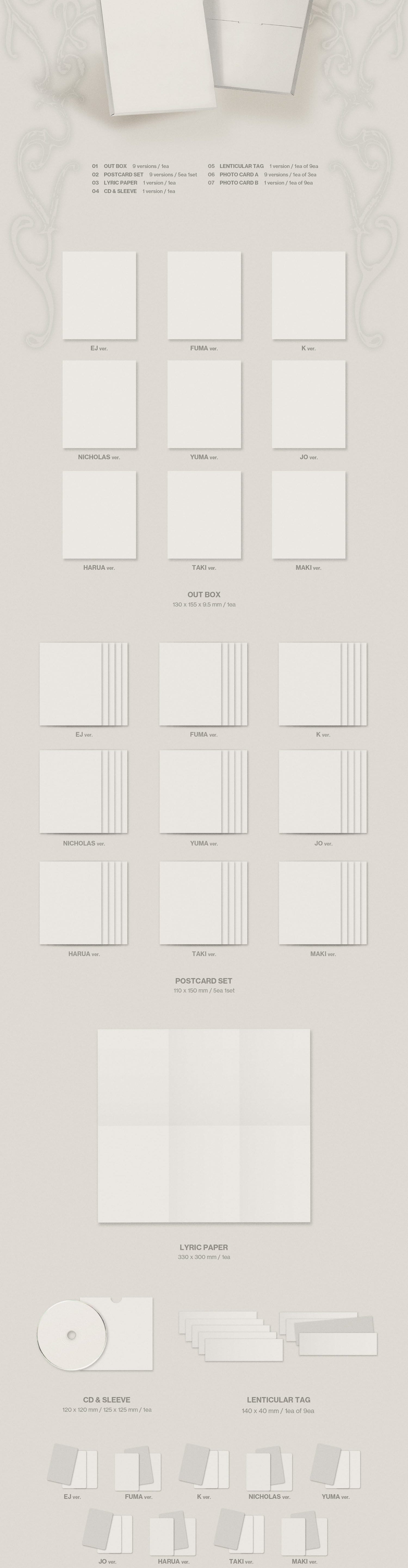 [82event Exclusive] &TEAM - KR 2nd Mini Album 'Mark On Me' Solo (Compact) Ver. [TWO PER PERSON]