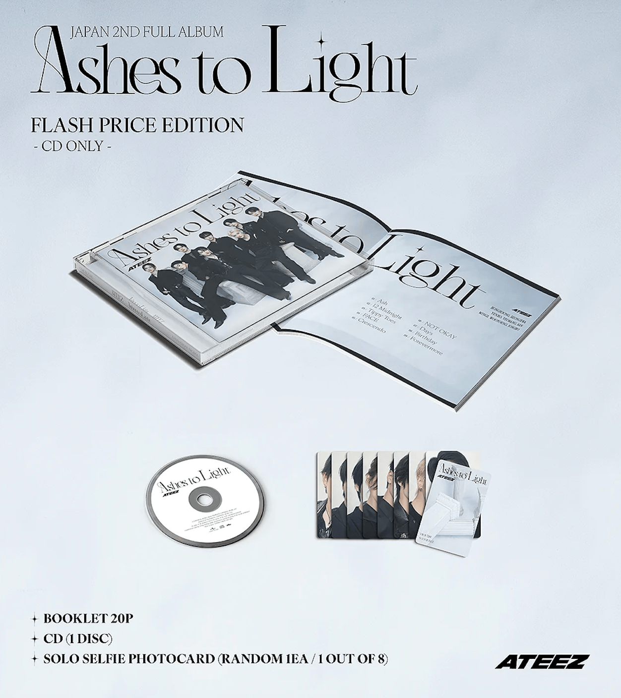 ATEEZ - Ashes to Light (2nd Japanese Album) (Flash Price Limited Edition)