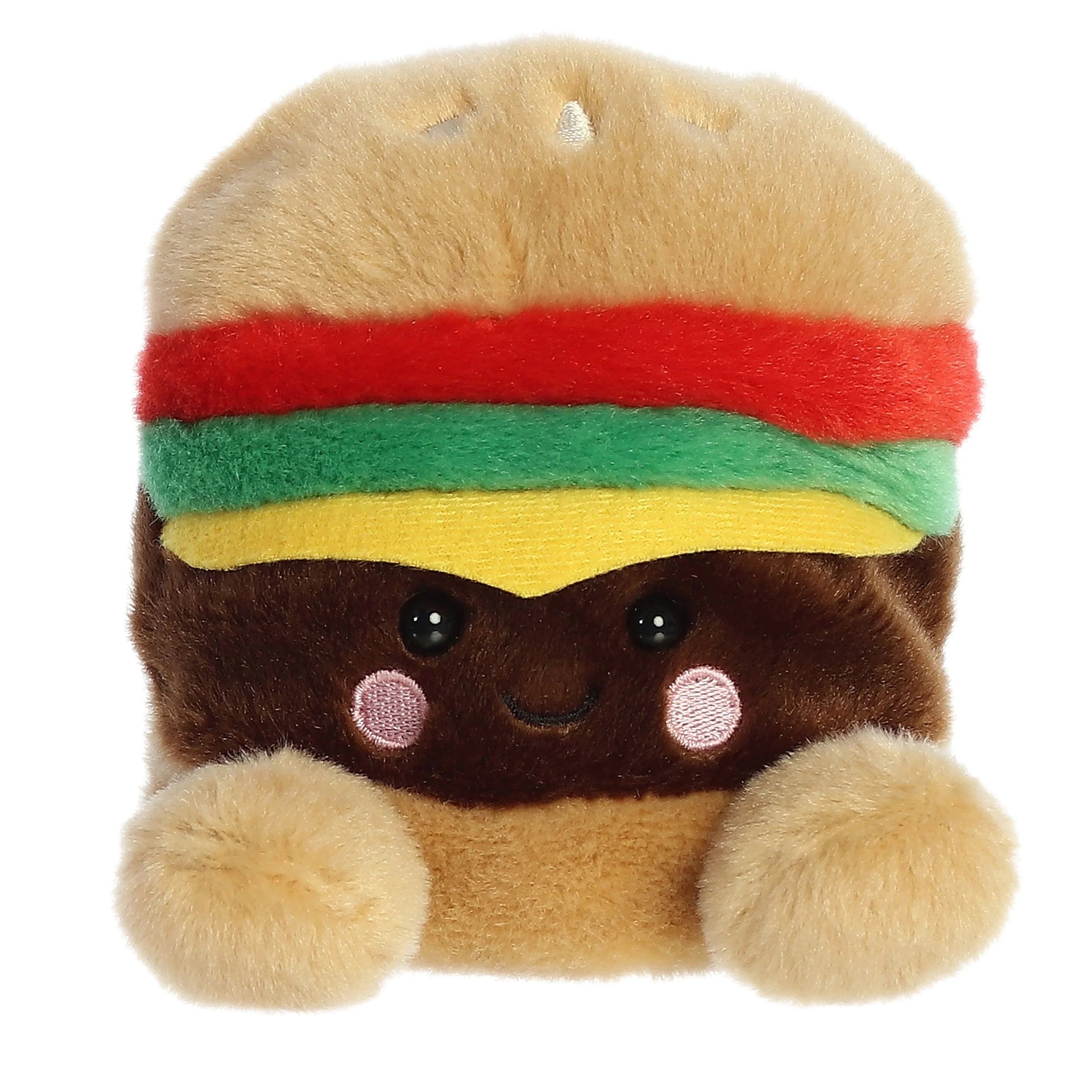 Aurora Charles Cheeseburger Palm Pal 5" Plush Kawaii Gifts