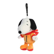 Aurora Peanuts Astronaut Snoopy 5" Clip-On Plush Keychain Kawaii Gifts