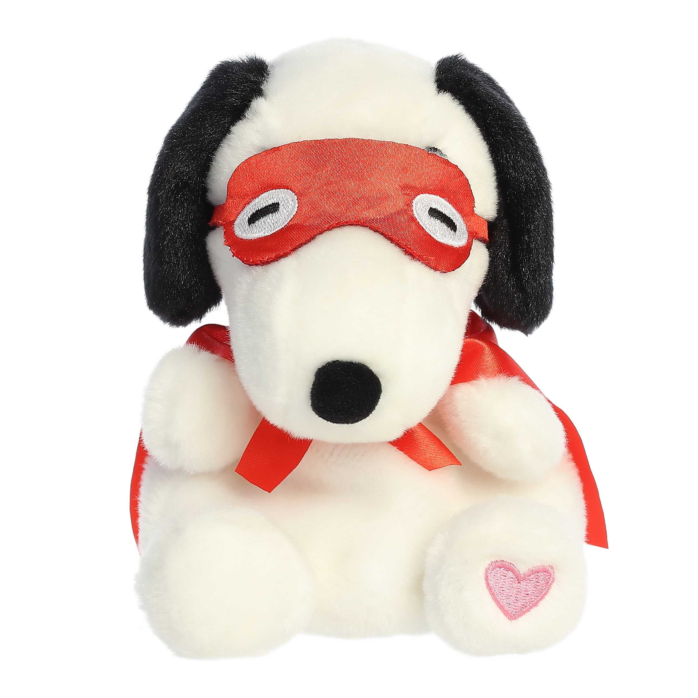 Aurora Peanuts Snoopy Kissing Bandit Palm Pal 5" Plush Kawaii Gifts