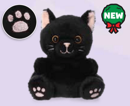 Aurora Twilight Black Cat Palm Pal 5" Plush Kawaii Gifts 092943135512