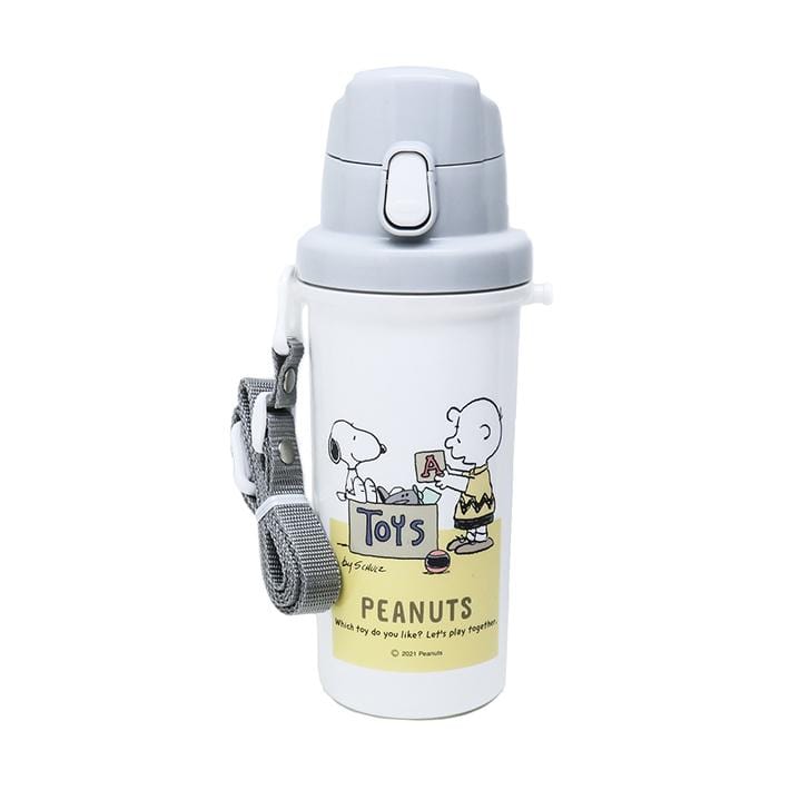 Banzai Living Snoopy 600-mL Insulated Water Bottle with Shoulder Strap Kawaii Gifts 4970825134777