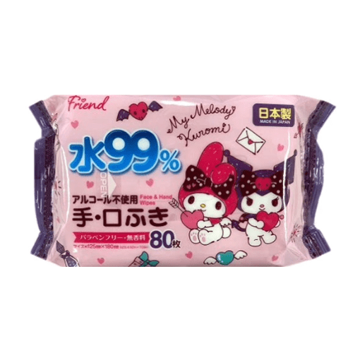 Banzai Living Cinnamoroll My Melody & Kuromi Wet Face and Hand Wipes My Melody & Kuromi Kawaii Gifts 4573135599535