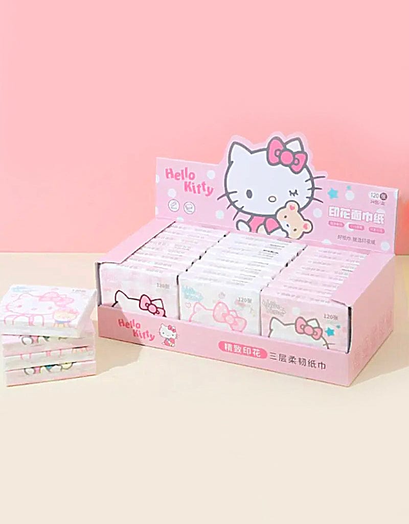 Banzai Living Hello Kitty Printed Pocket Tissue Packs Kawaii Gifts 6975320533412