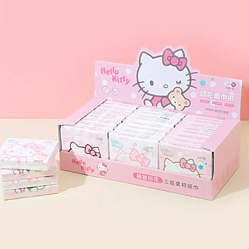 Banzai Living Hello Kitty Printed Pocket Tissue Packs Kawaii Gifts 6975320533412