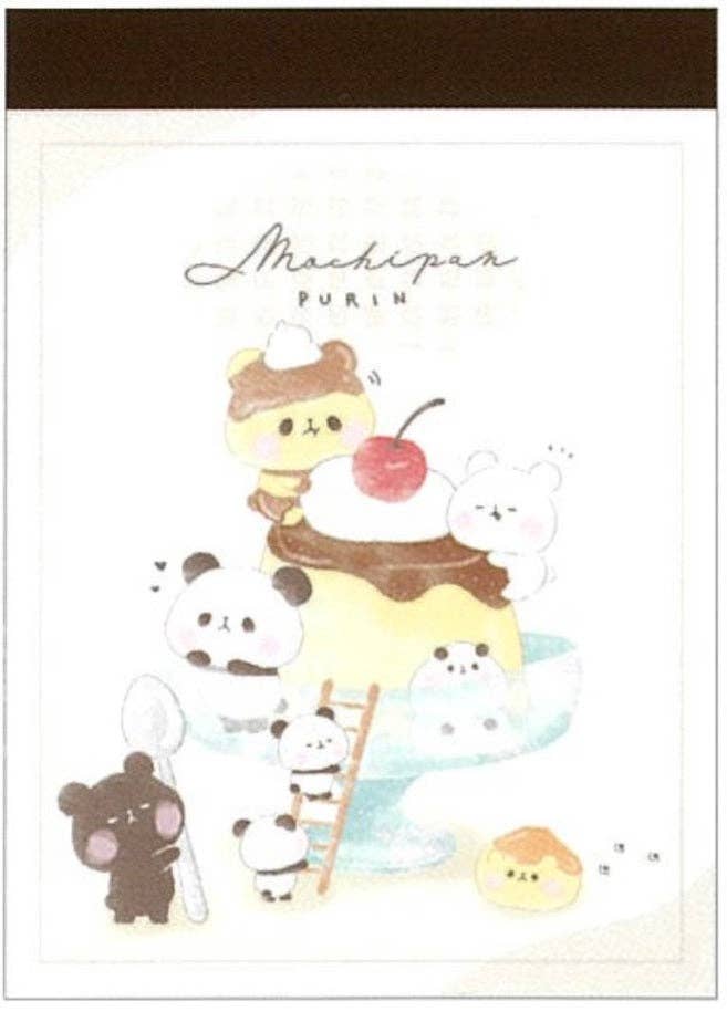 BCmini Animal Pudding Small Memo Kawaii Gifts