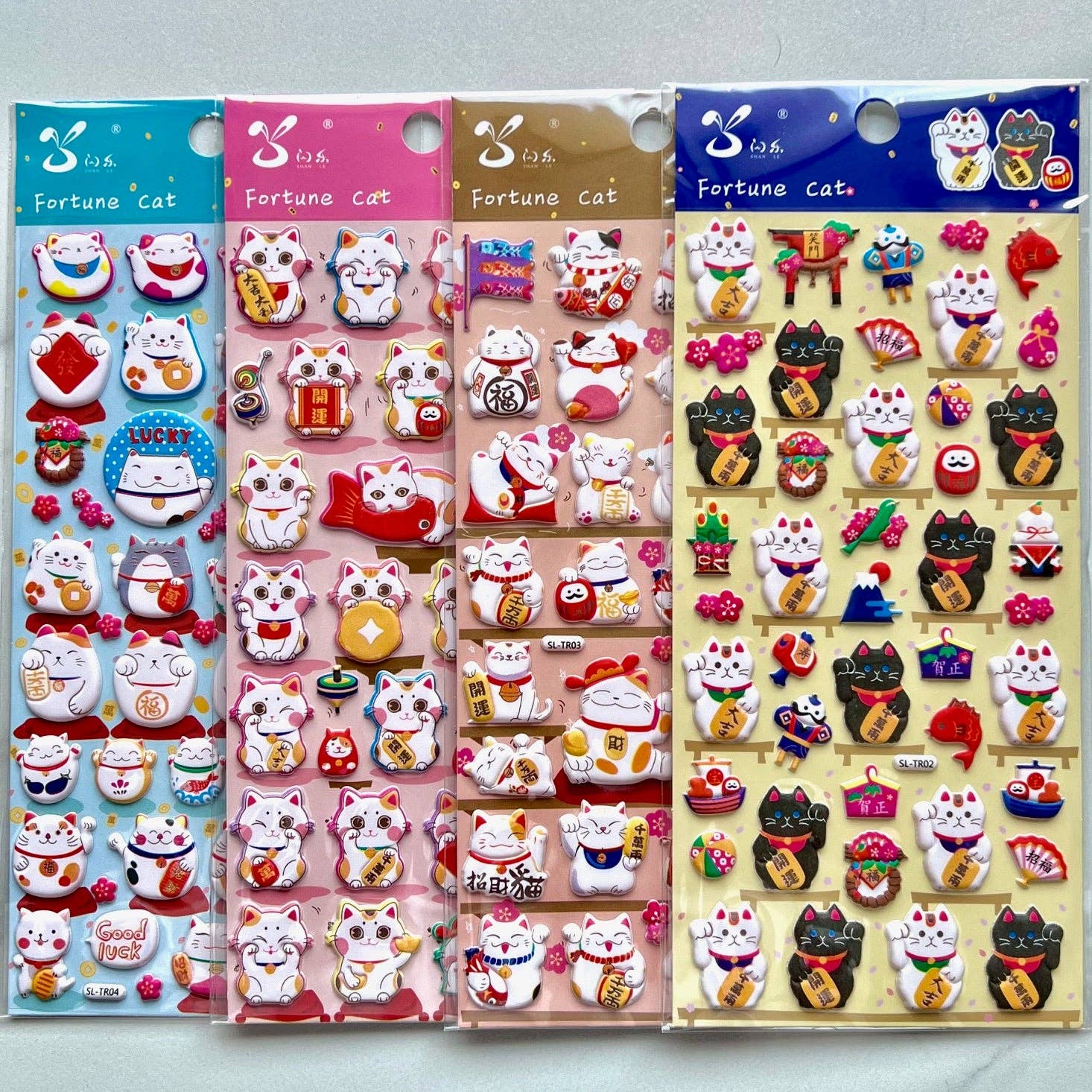 BCmini Animals Puffy Assorted Stickers-12 Kawaii Gifts