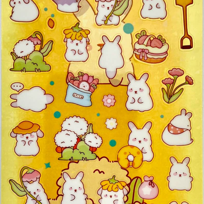 BCmini BUNNY GARDEN STICKERS Kawaii Gifts