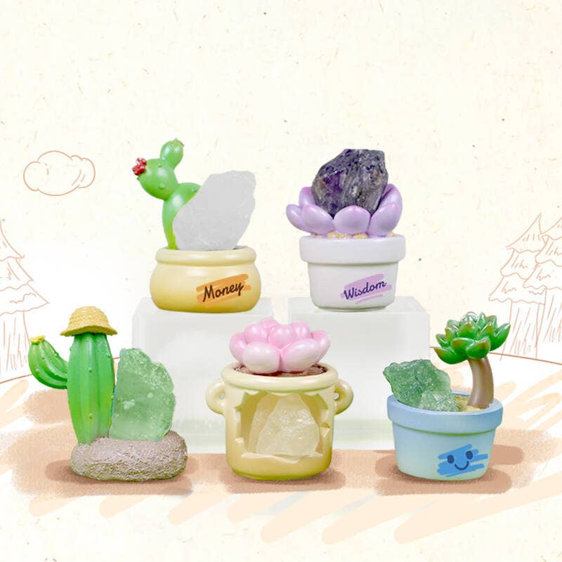 succulent blind box Cactus & Succulent Crystal Blind Box
