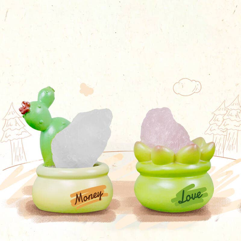 succulent friends blind box Cactus & Succulent Crystal Blind Box – Kawaii Gifts