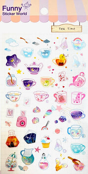 BCmini CRYSTAL CAFE STICKERS Kawaii Gifts